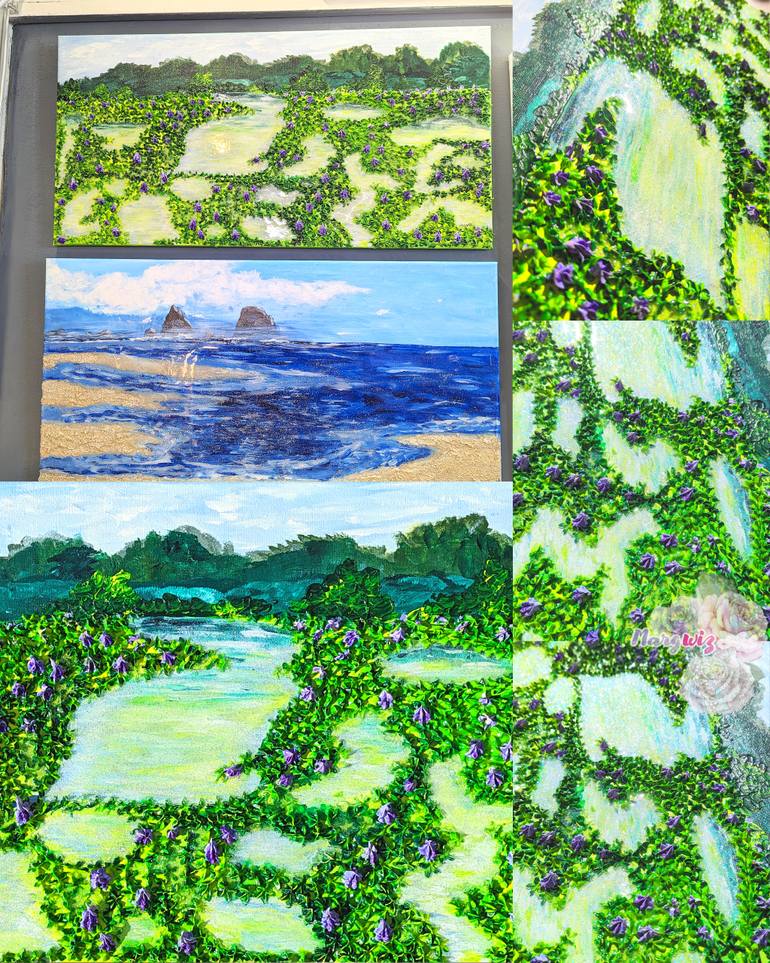 Original Impressionism Landscape Painting by Marta Gwizdala