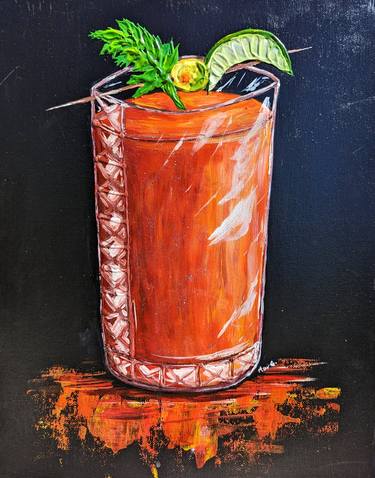 Original Impressionism Food & Drink Painting by Marta Gwizdala