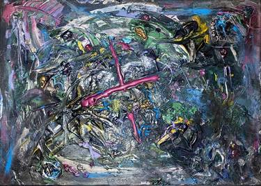 Original Abstract Expressionism Abstract Painting by Olya Platonova