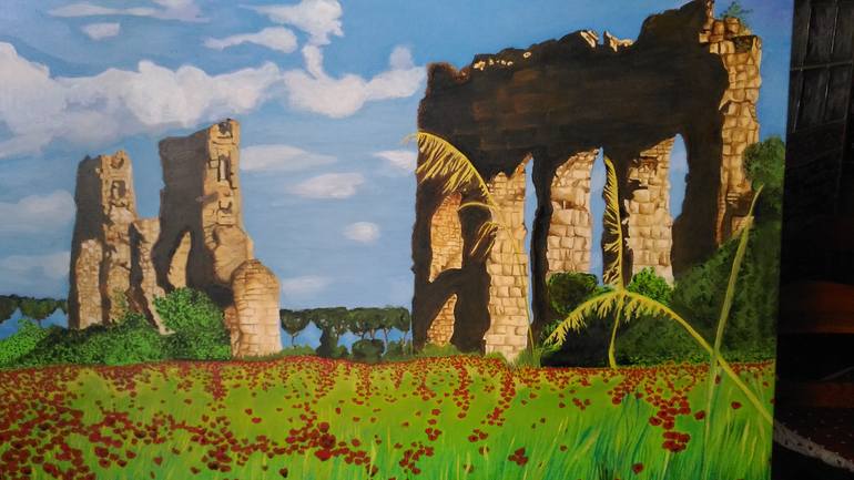 Original Figurative Landscape Painting by Raffaella Cardellini