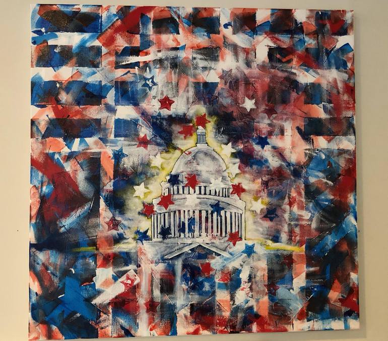 US Capitol Painting by scott modell | Saatchi Art