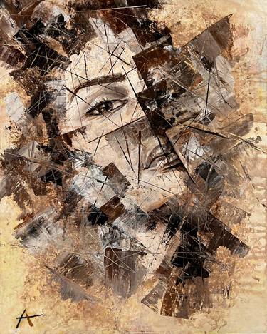 Original Abstract Expressionism Portrait Paintings by Tavros Avagyan