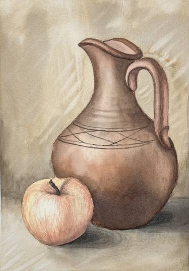 Original Illustration Still Life Paintings by Maria Kozyr