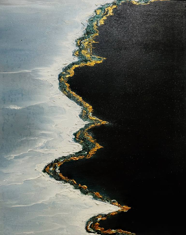 Original Expressionism Abstract Painting by Violeta Allaberdieva
