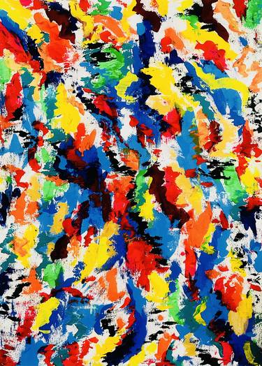 Original Abstract Expressionism Abstract Drawings by Violeta Allaberdieva