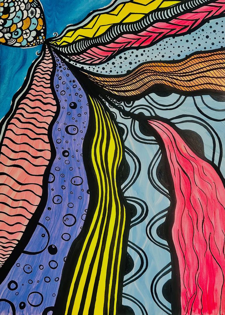Funny Fish Drawing by Violeta Allaberdieva | Saatchi Art Canada, image size:770x1077