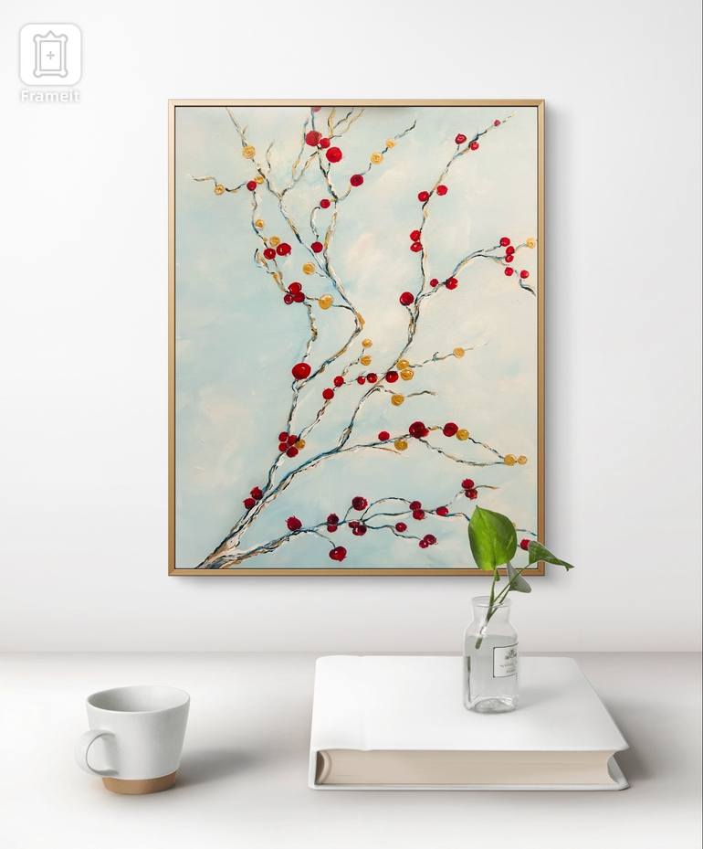 Original Impressionism Nature Painting by Violeta Allaberdieva