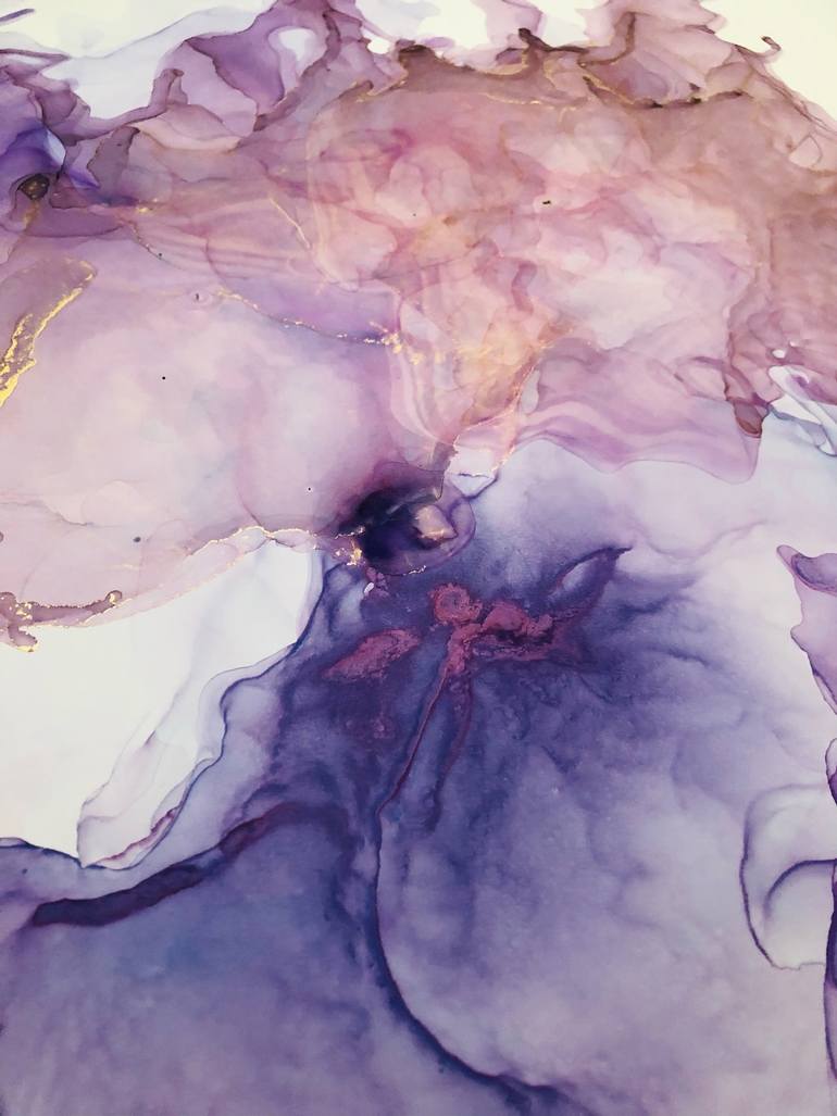 Original Impressionism Abstract Painting by Violeta Allaberdieva