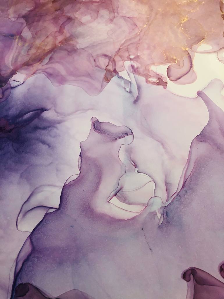 Original Impressionism Abstract Painting by Violeta Allaberdieva