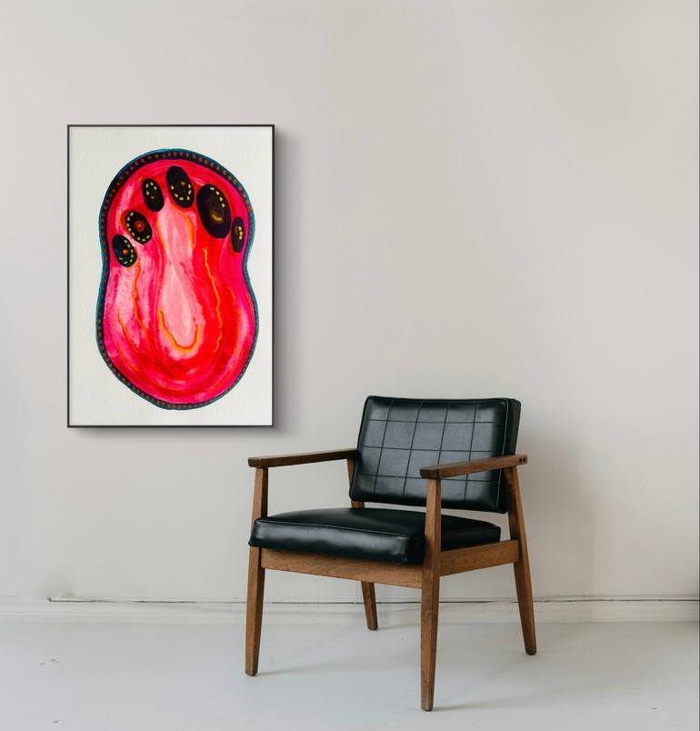 Original Symbolism Patterns Painting by Violeta Allaberdieva