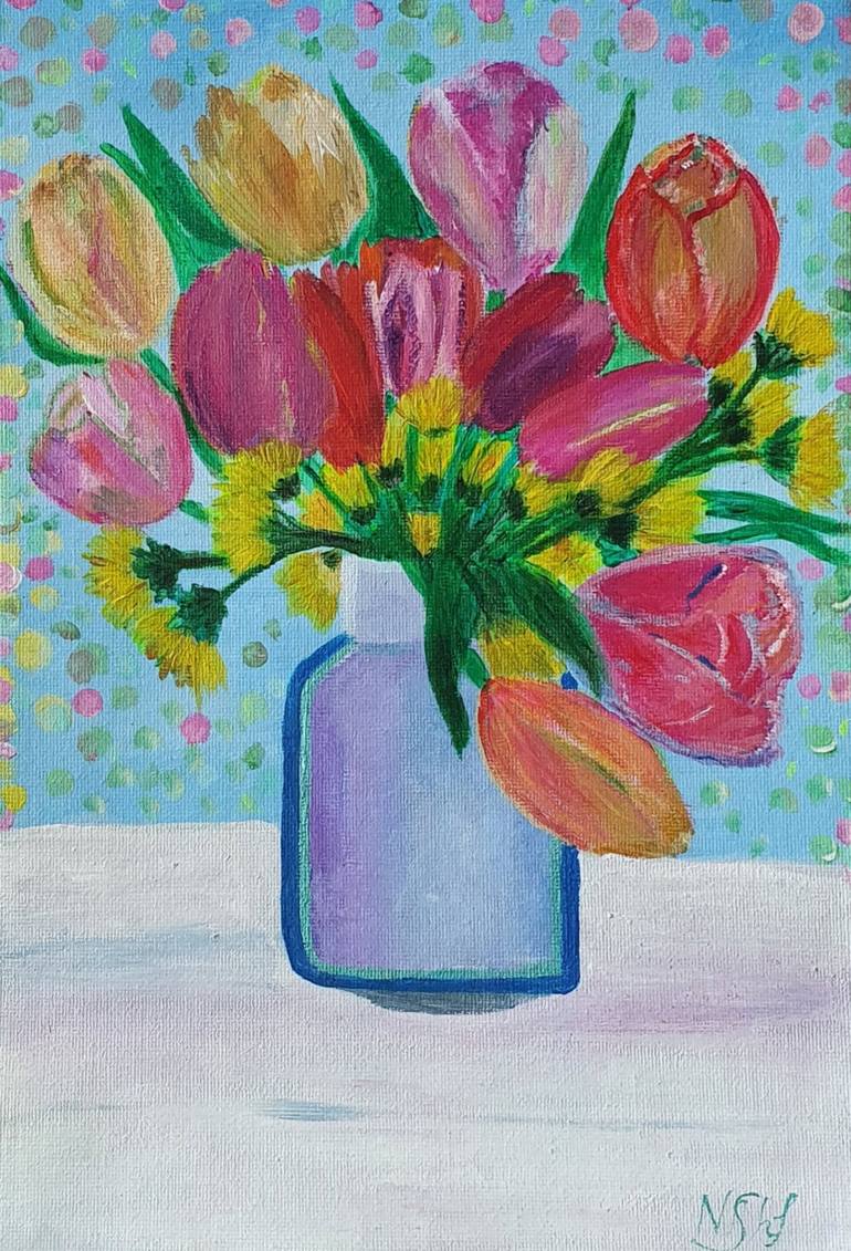 Print of Contemporary Still Life Paintings by Natalia Kaminskaya