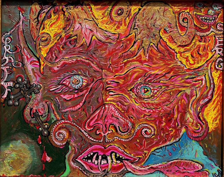 Original Abstract Expressionism Abstract Drawing by Serg Graff