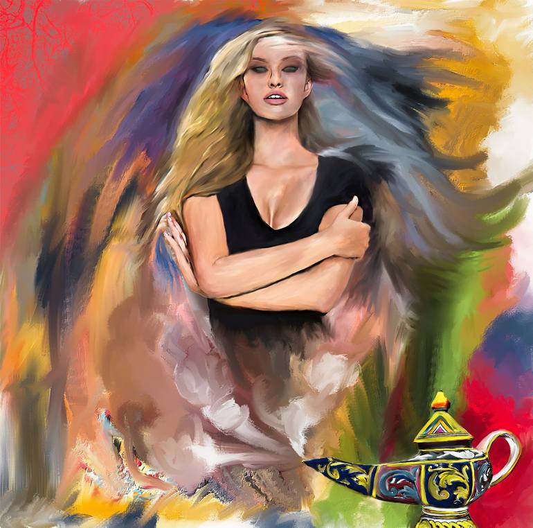 Original Abstract Fantasy Digital by Michele Phoenicia