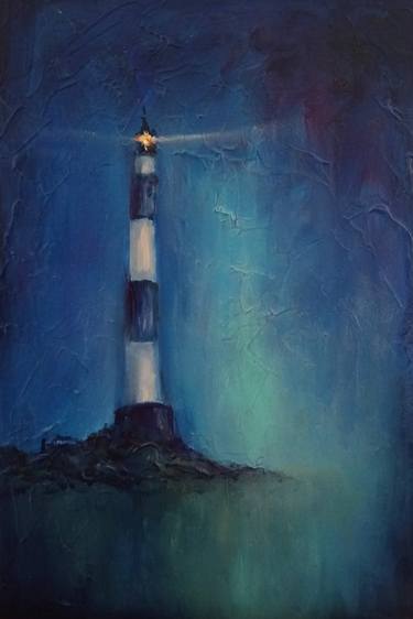 Lighthouse at Night thumb
