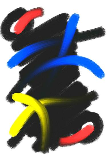 Original Abstract Expressionism Abstract Digital by Della Erlita Melati