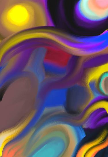 Original Abstract Expressionism Abstract Digital by Della Erlita Melati