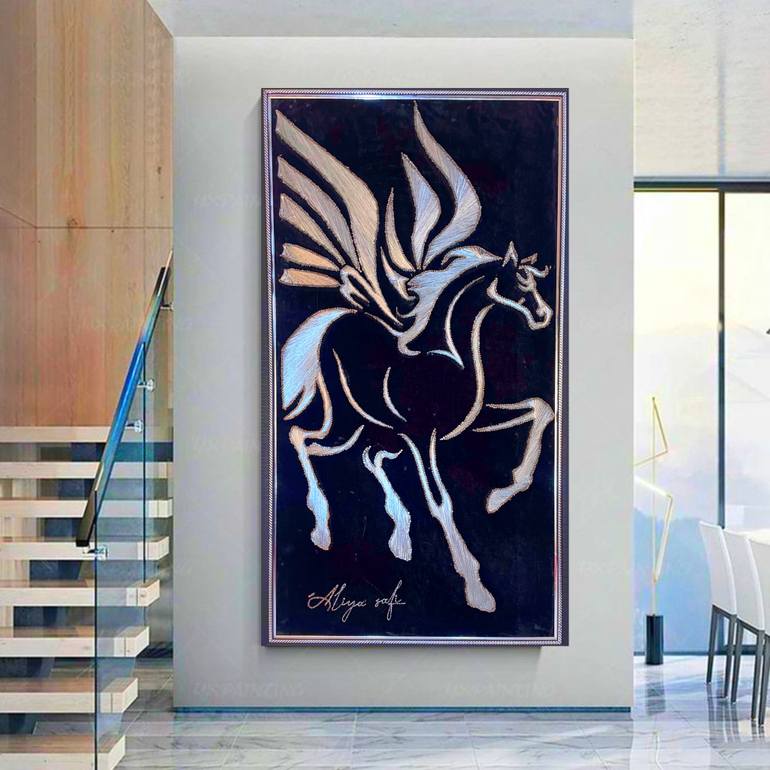 Original Art Deco Animal Sculpture by Alia Safi