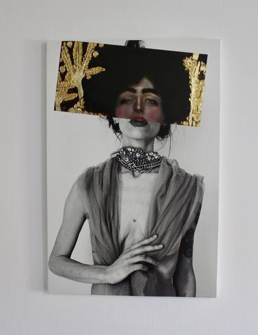 Original Pop Art Women Mixed Media by Valentina Albanese