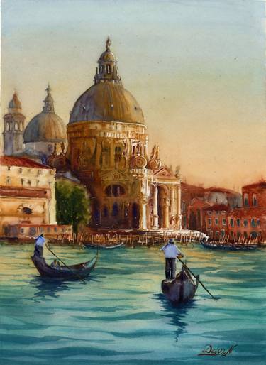 Original Fine Art Cities Paintings by Nadya Deeva