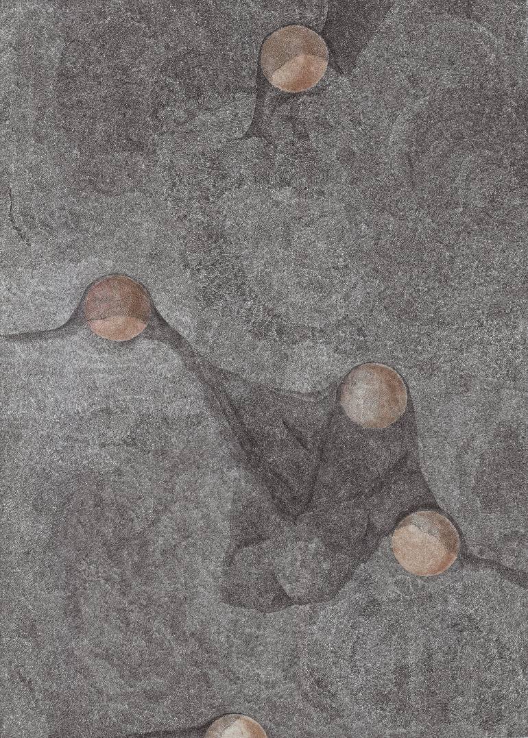 Original Contemporary Abstract Drawings by Aliona Phil
