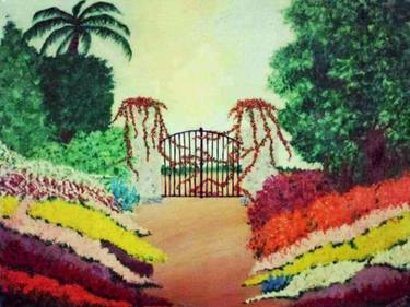 Into The Tropical Garden | Acrylic Painting thumb