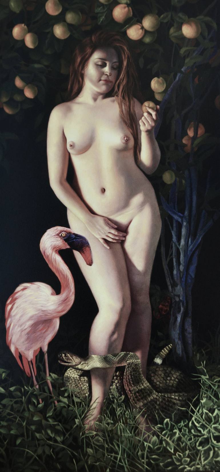Original Erotic Painting by Christel Vega