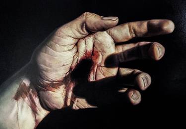 Original Contemporary Mortality Painting by Christel Vega
