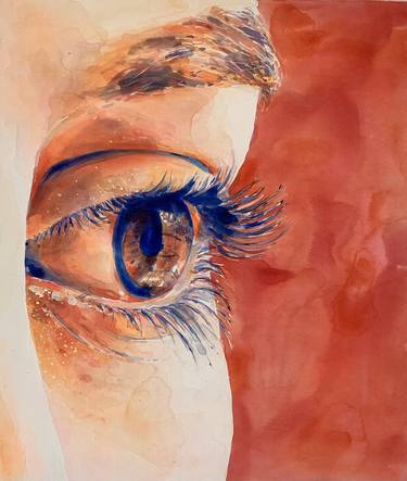 Original Abstract Expressionism People Painting by Alina Lobanova