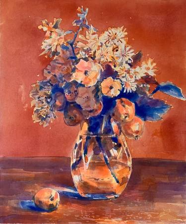 Original Abstract Expressionism Still Life Painting by Alina Lobanova