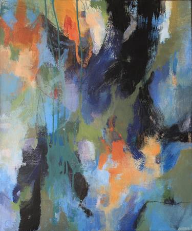 Original Abstract Expressionism Abstract Painting by Julie Tarsha