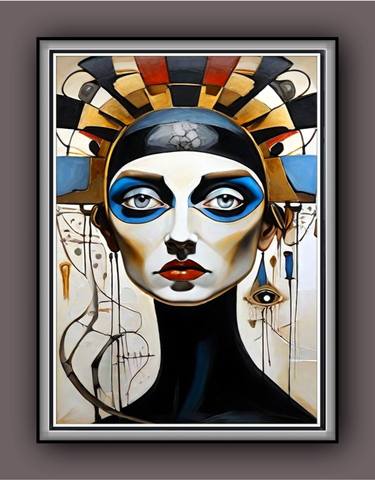 Abstract painting, " Great artist Salvador Dali" thumb