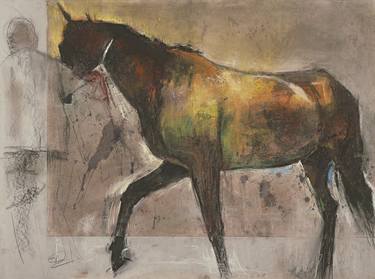 Print of Fine Art Horse Mixed Media by Simon Polkinghorn