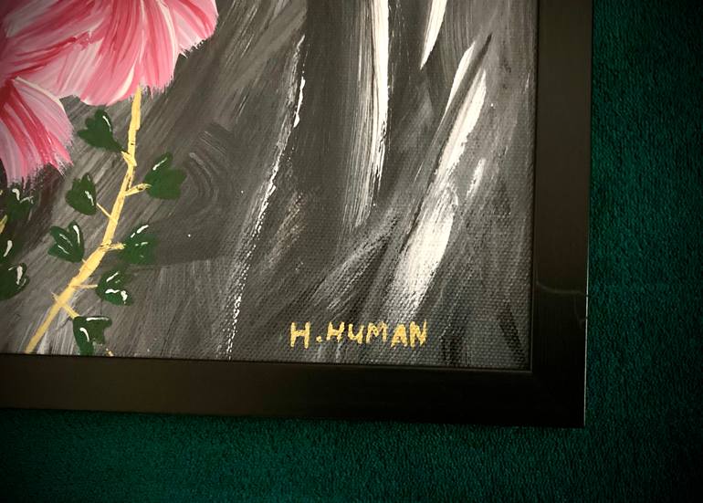 Original Abstract Expressionism Abstract Painting by Hanz Human