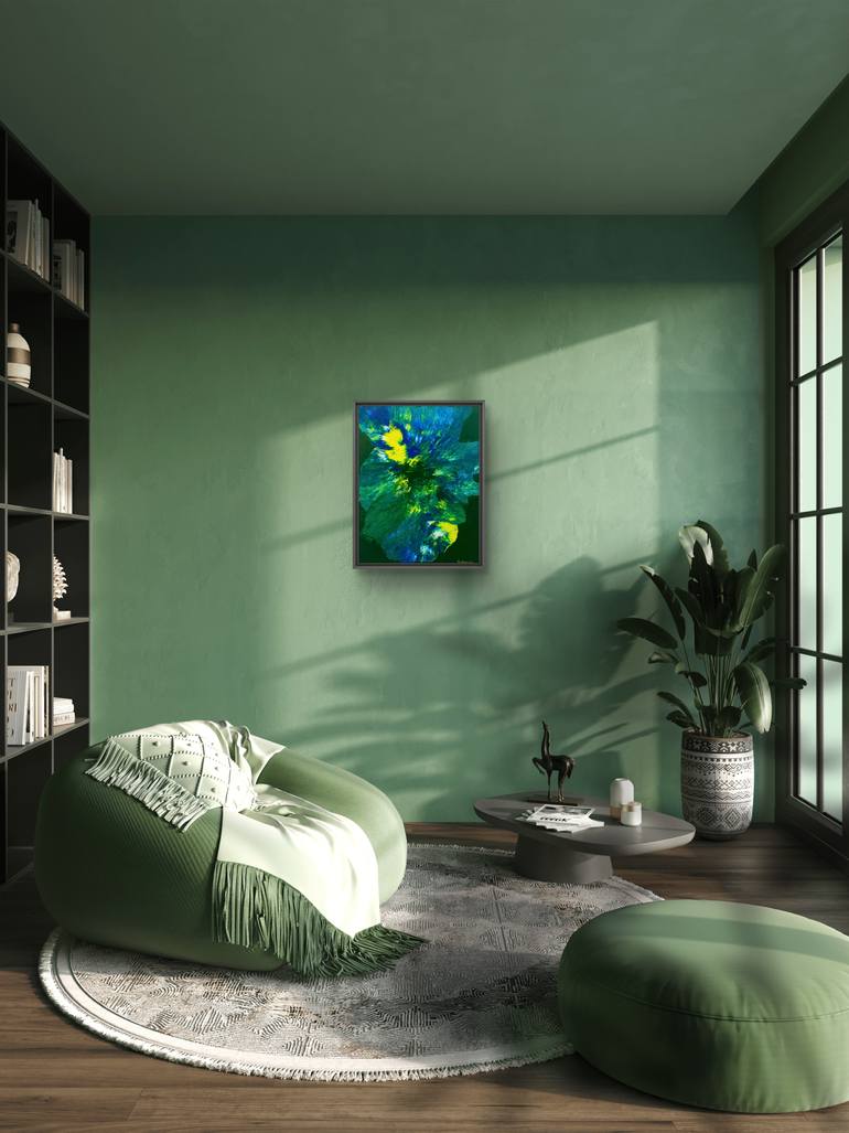 Original Abstract Expressionism Abstract Painting by Hanz Human