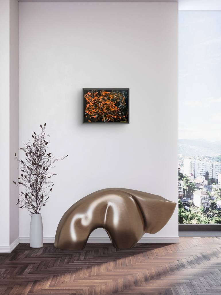Original Abstract Expressionism Abstract Painting by Hanz Human