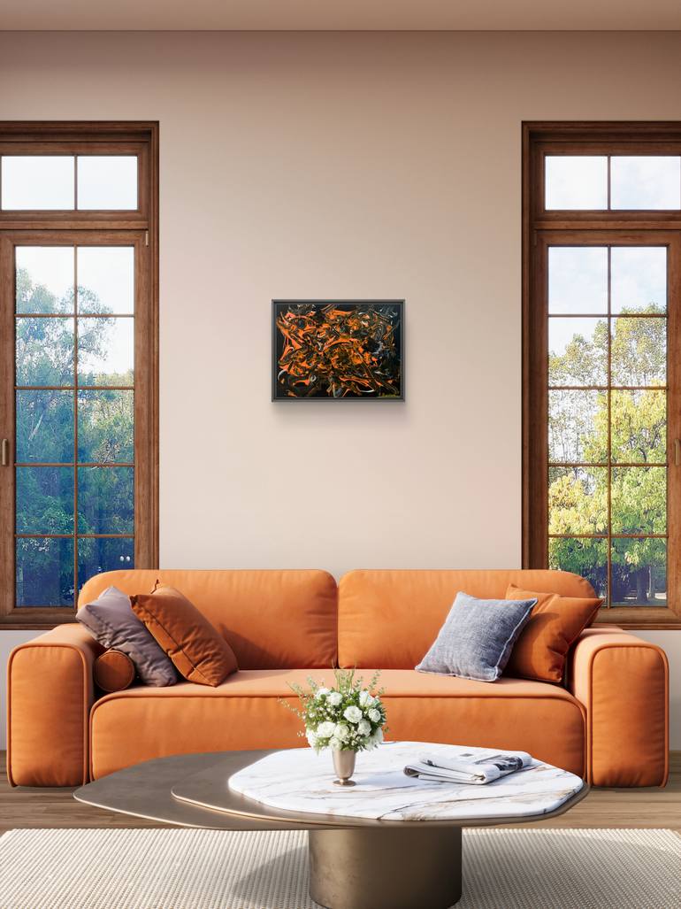 Original Abstract Expressionism Abstract Painting by Hanz Human