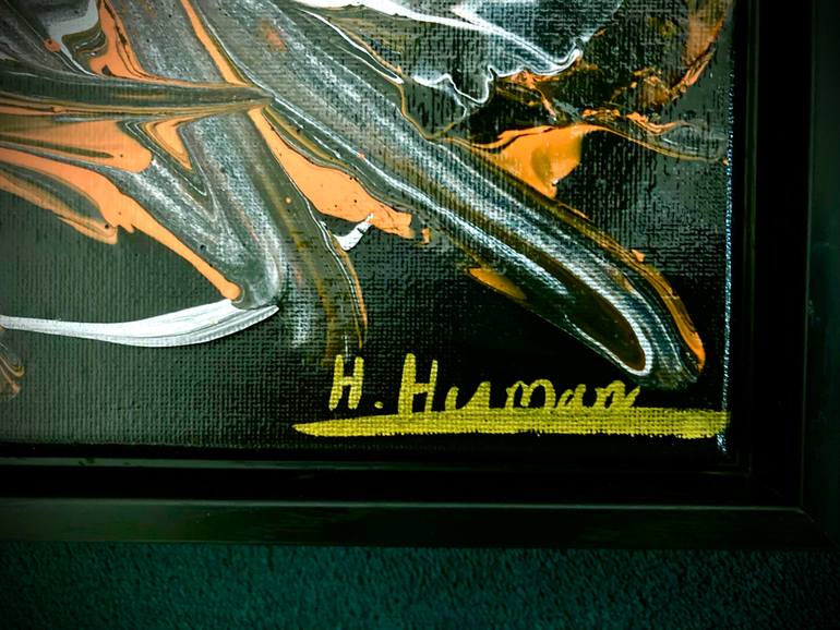 Original Abstract Expressionism Abstract Painting by Hanz Human