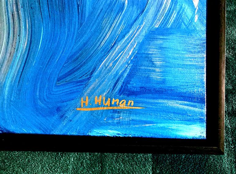 Original Abstract Expressionism Abstract Painting by Hanz Human