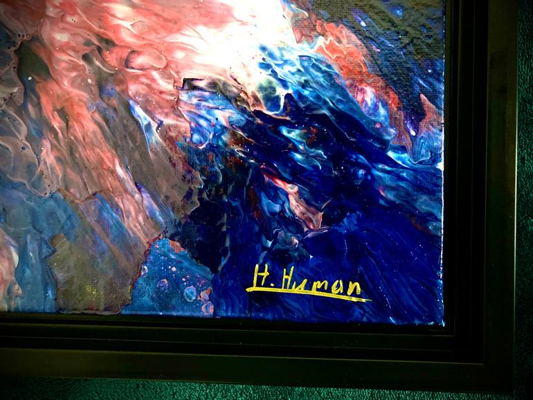 Original Abstract Expressionism Abstract Painting by Hanz Human