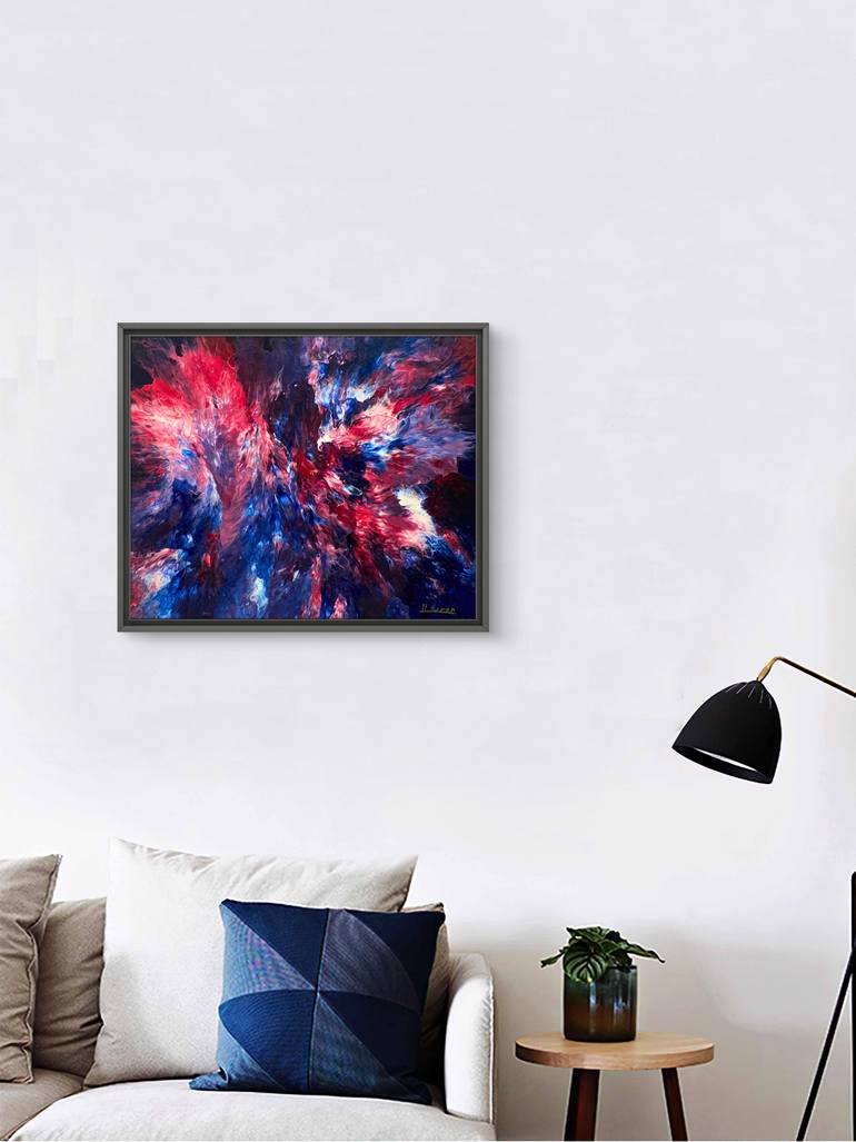 Original Abstract Expressionism Abstract Painting by Hanz Human