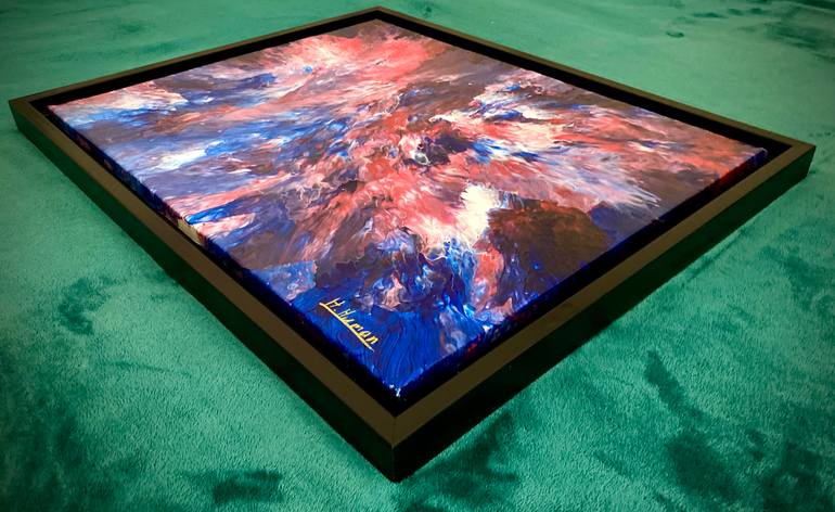 Original Abstract Expressionism Abstract Painting by Hanz Human