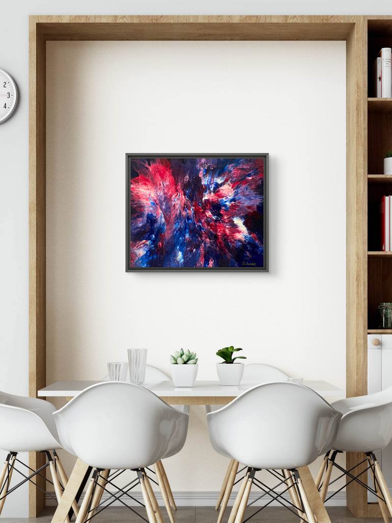 Original Abstract Expressionism Abstract Painting by Hanz Human