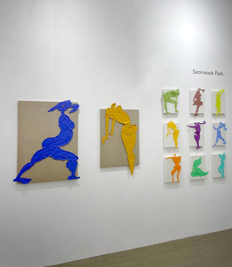 Original Abstract People Mixed Media by Seonwook Park