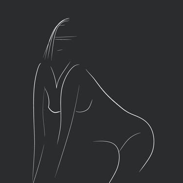 Original Black & White Nude Digital by Vitaliia Melnyk