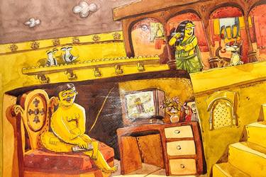 Print of Love Paintings by Shiv kumar Swami