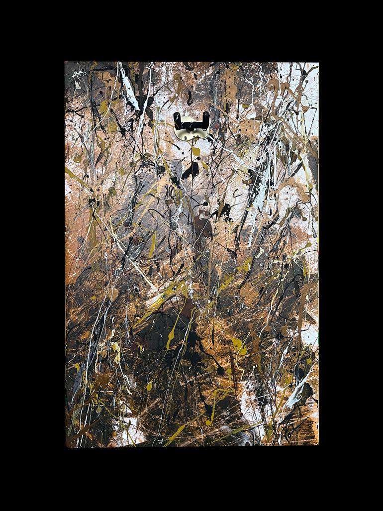 Original Abstract Music Mixed Media by Michael Valentine