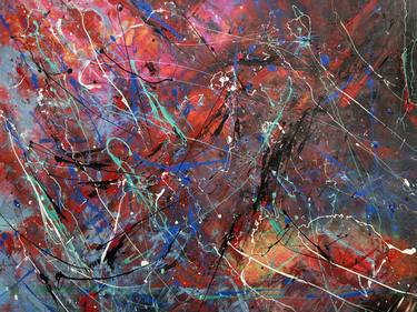 Original Abstract Mixed Media by michael Valentine