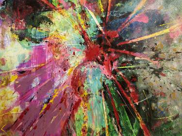 Original Abstract Mixed Media by michael Valentine