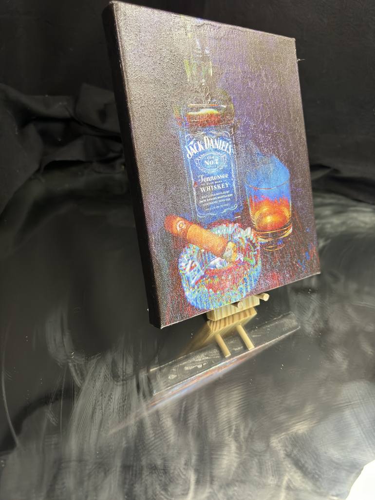Original Abstract Food & Drink Mixed Media by michael Valentine
