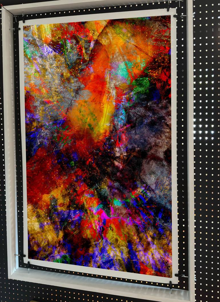 Original Abstract Expressionism Abstract Mixed Media by michael Valentine